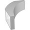 Ekena Millwork 6-in. W x 16-in. D x 24-in. H Thorton Architectural Grade PVC Knee Brace BRCP06X16X24THR - alternate 4